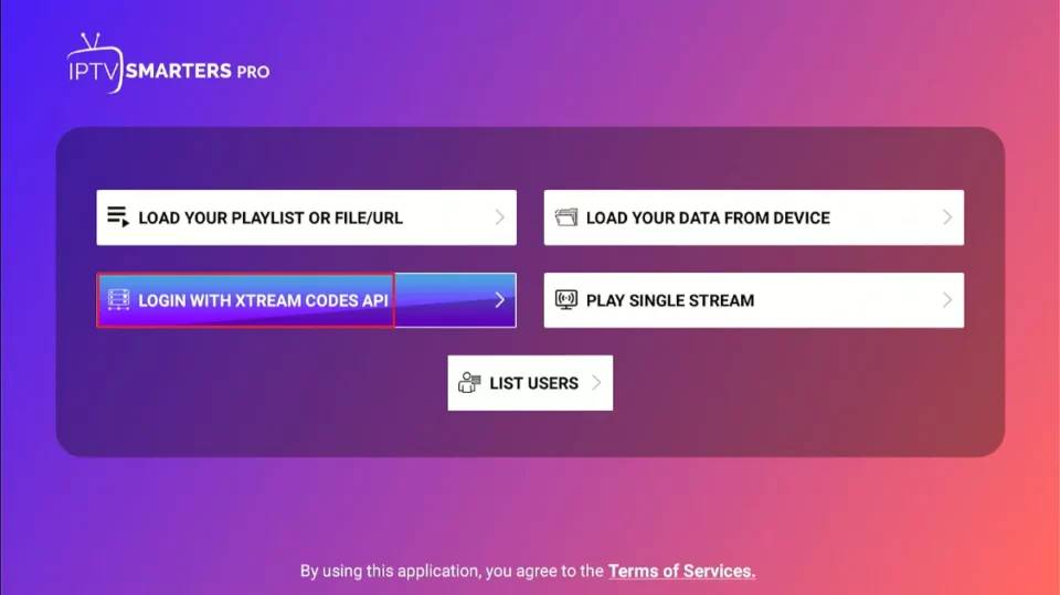 Login Screen
